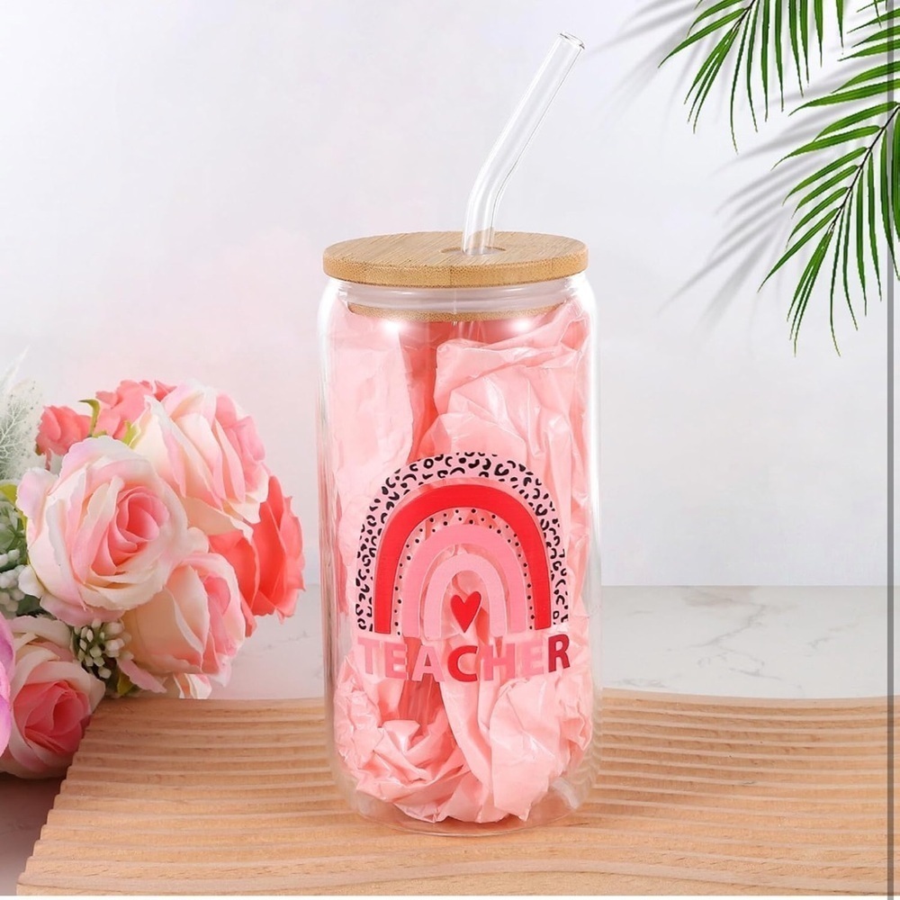 Teacher Appreciation Valentines Day gift box, gift basket for women tumbler soap - Picture 3 of 7